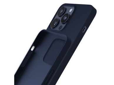 3mk Silicone Case for iPhone 15 Pro Max - Navy Blue 3mk Silicone Case for iPhone 15 Pro Max - Navy Blue