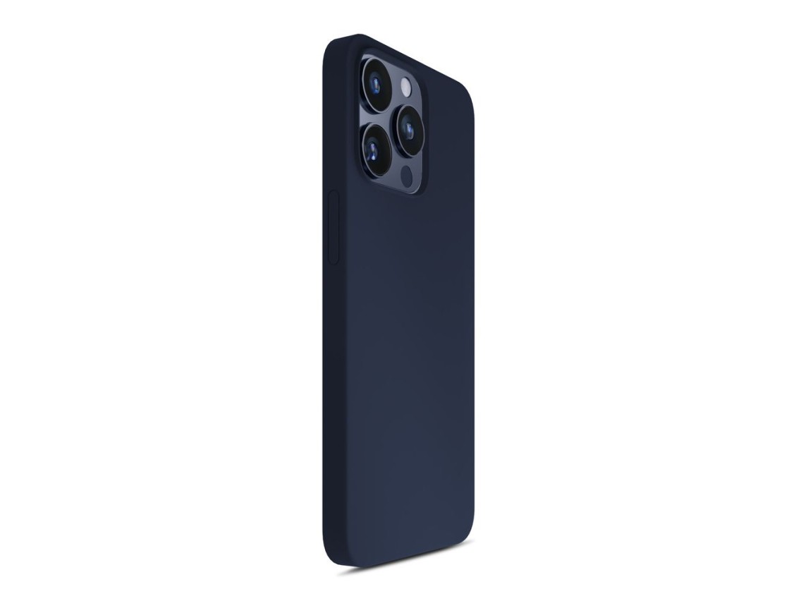 Funda de silicona 3mk para iPhone 15 Pro Max - Azul marino