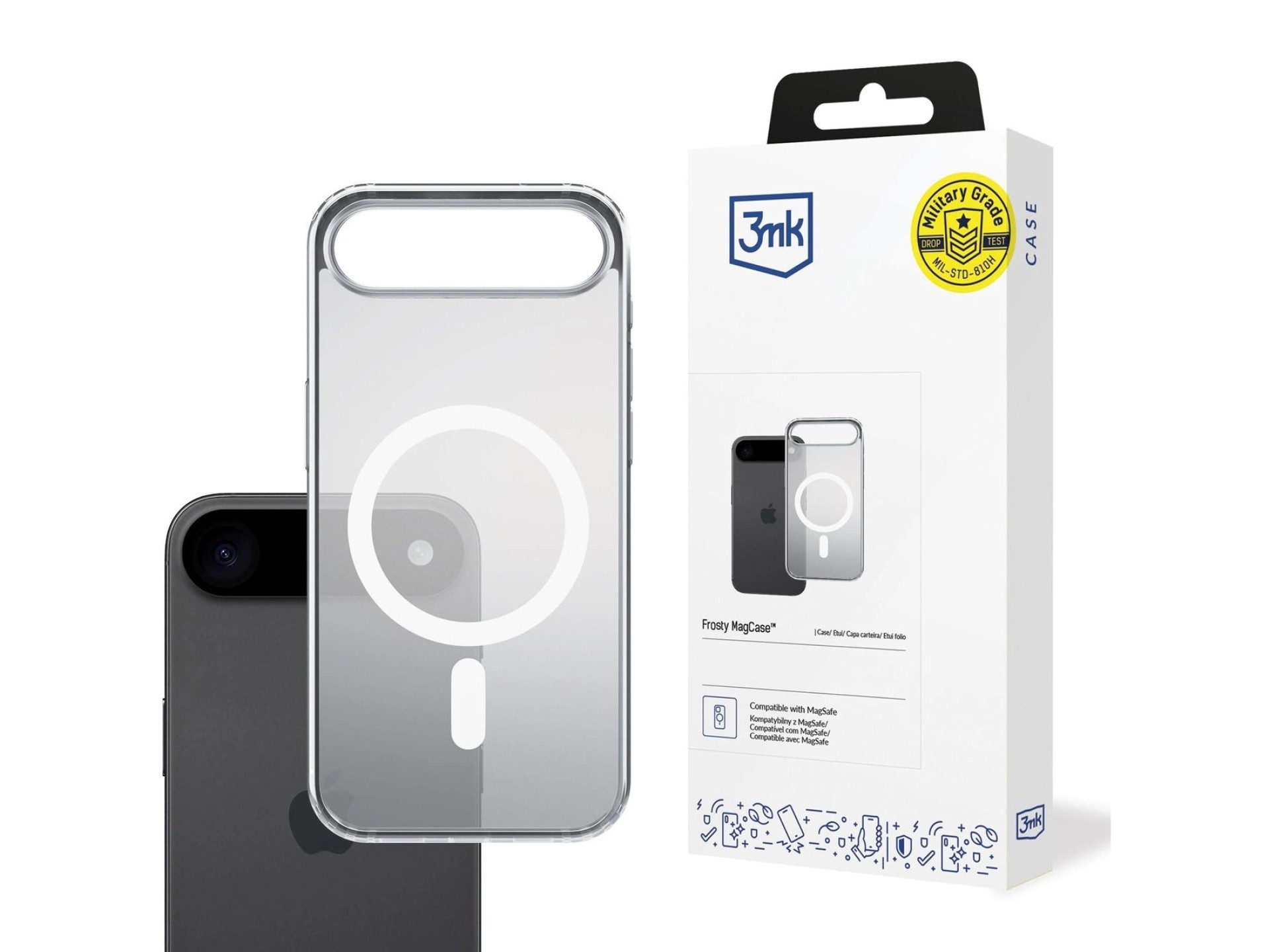 3mk Frosty MagCase for iPhone 17 Air - White