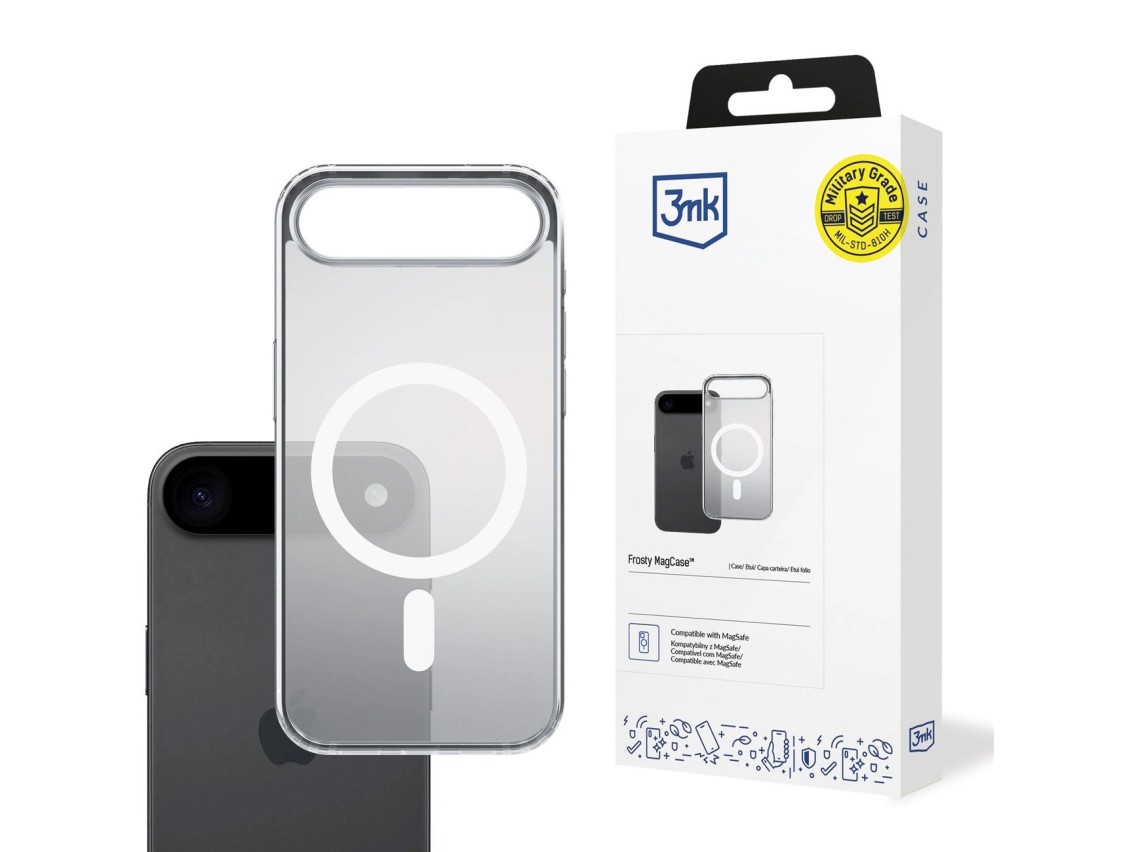 Funda MagCase Frosty de 3mk para iPhone 17 Air - Blanca