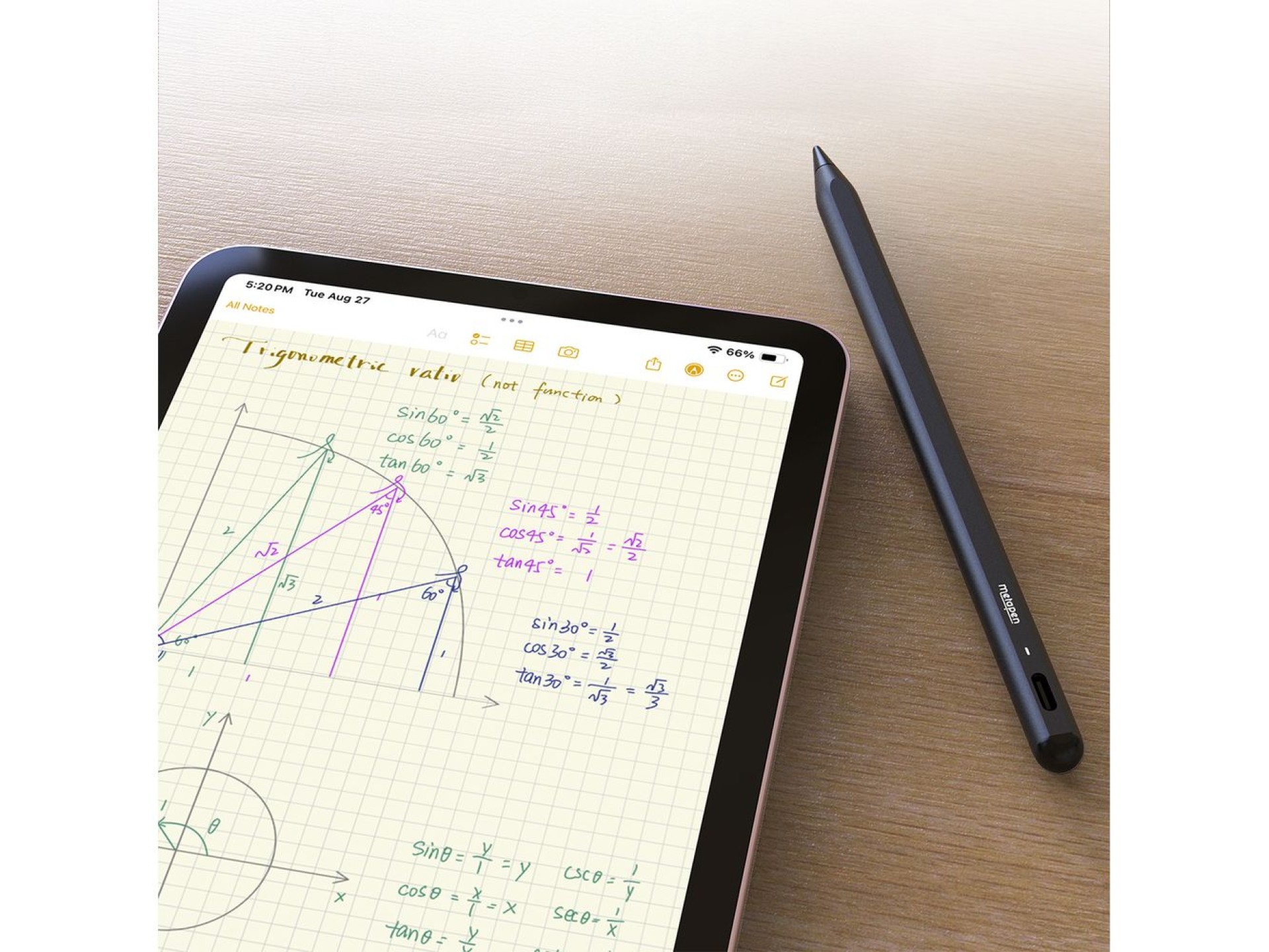 Lápiz óptico activo Metapen A8 para iPad USB-C - Negro