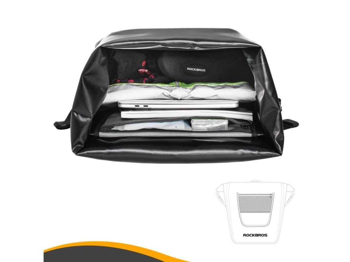Bolsa de bagageiro impermeável Rockbros AS-001 27L - Preta