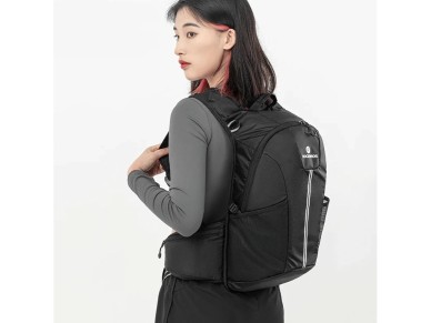 Mochila urbana Rockbros H9 de 20 l, ligera e impermeable - negra Mochila urbana Rockbros H9 de 20 l, ligera e impermeable - negra