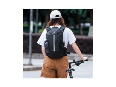 Mochila urbana Rockbros H9, 20 litros, leve e impermeável - preta Mochila urbana Rockbros H9, 20 litros, leve e impermeável - preta