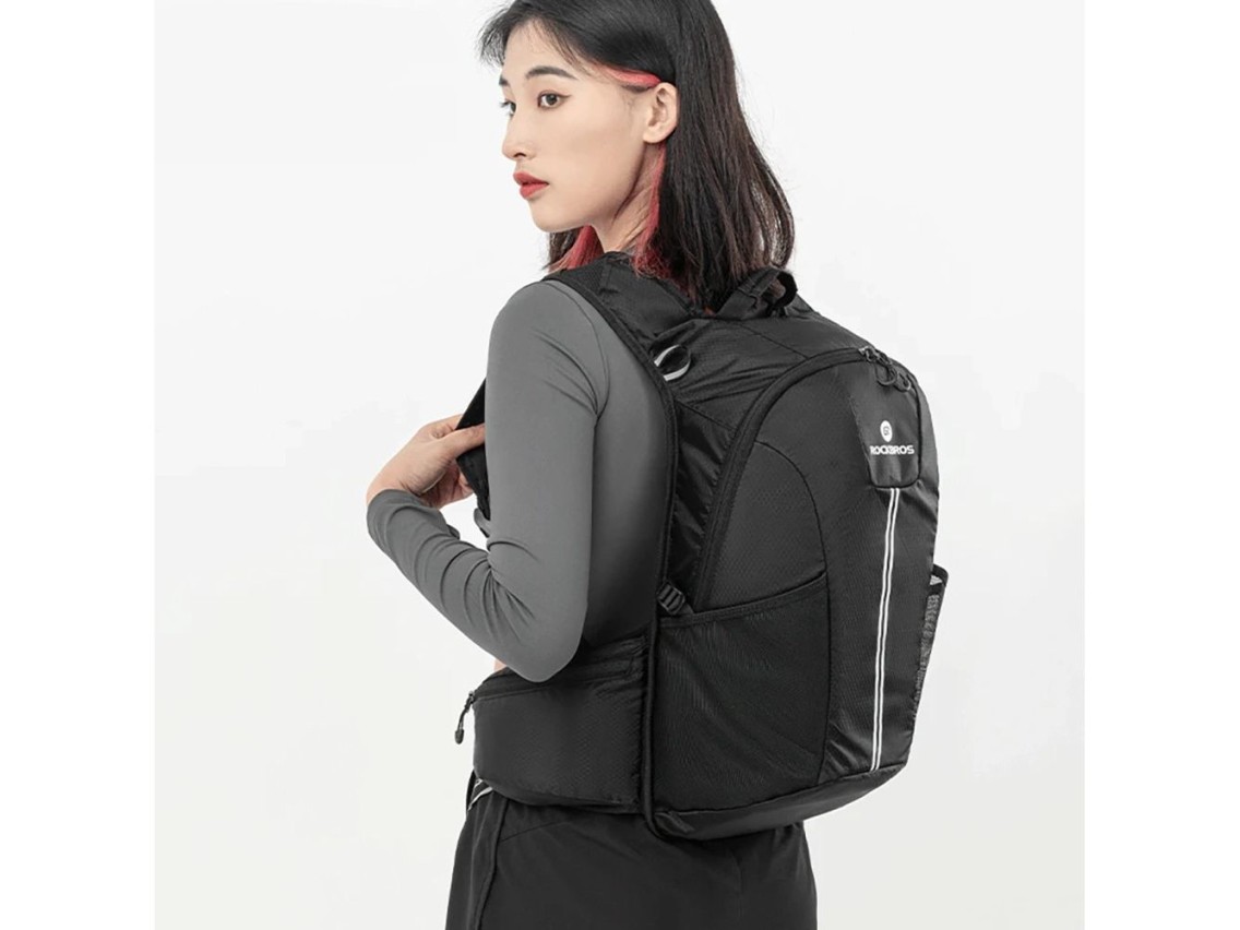 Rockbros H9 city backpack 20 l lightweight waterproof - black