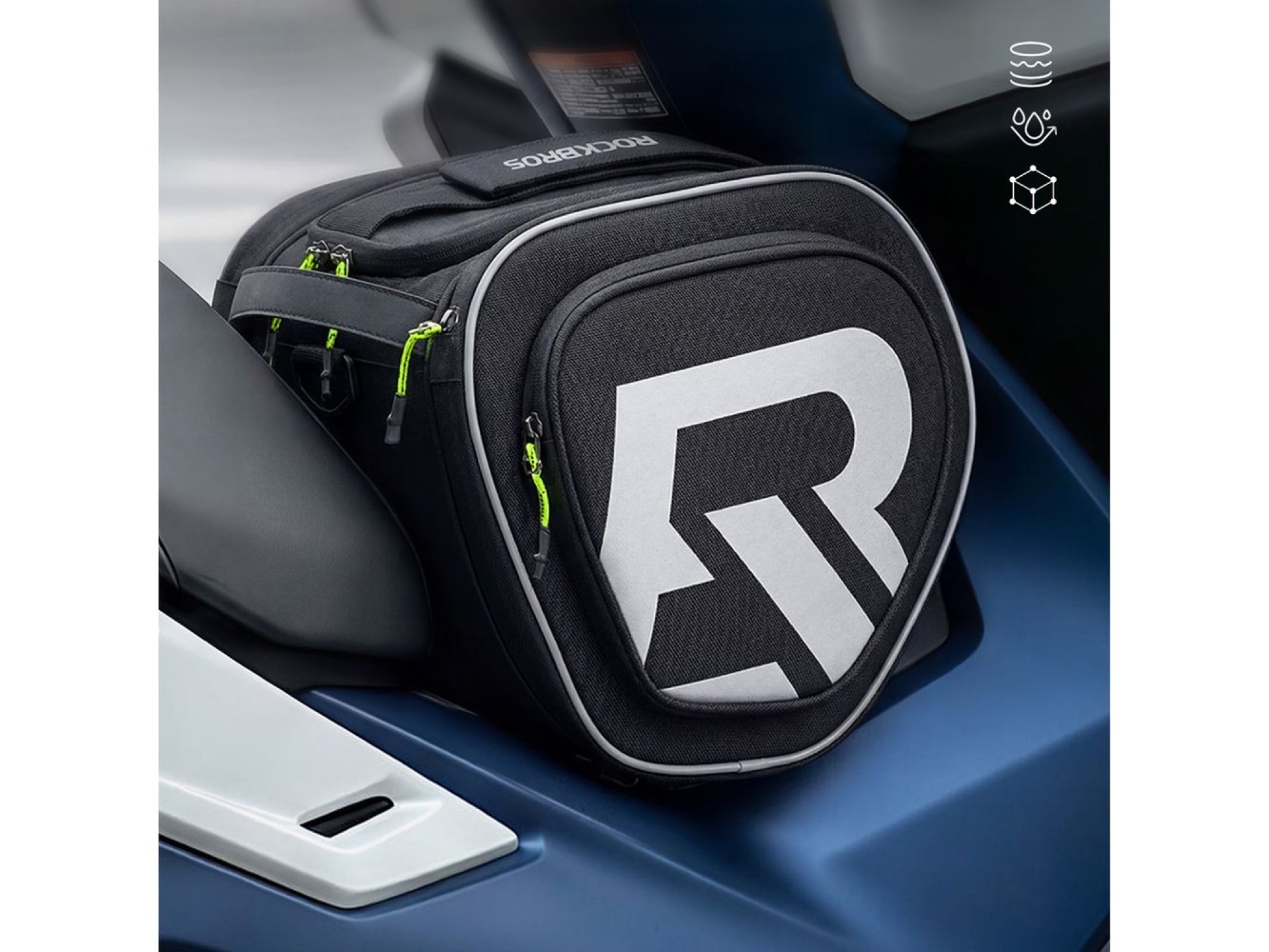 Bolsa de tanque Rockbros A40-1 para motocicletas de 12 litros - Preta