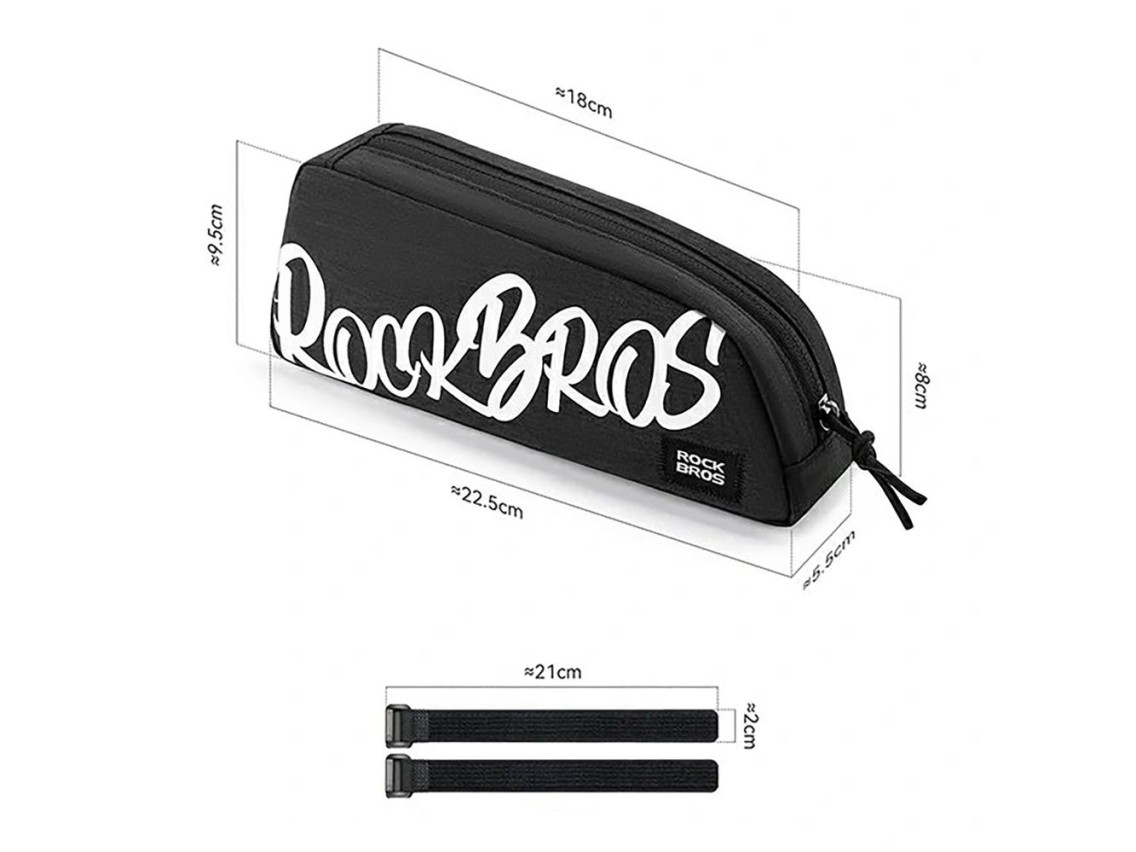 Rockbros G009 Flash Journey Top Tube Bike Bag 0.8L - Black