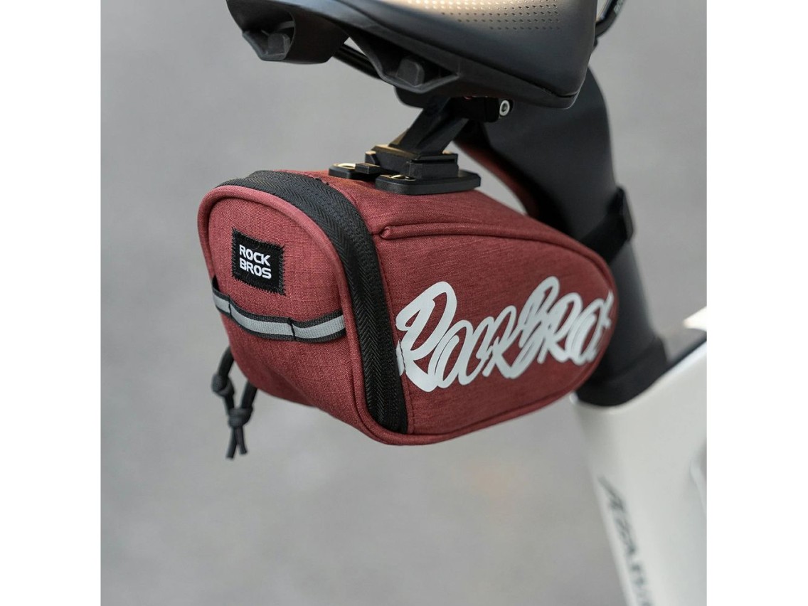 Bolsa de selim Rockbros G007 Flash Journey 0,8 l - Vermelha