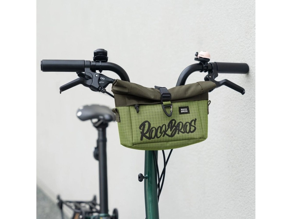 Rockbros W020 Dual-Purpose Front Bag, Bike/Shoulder - Green