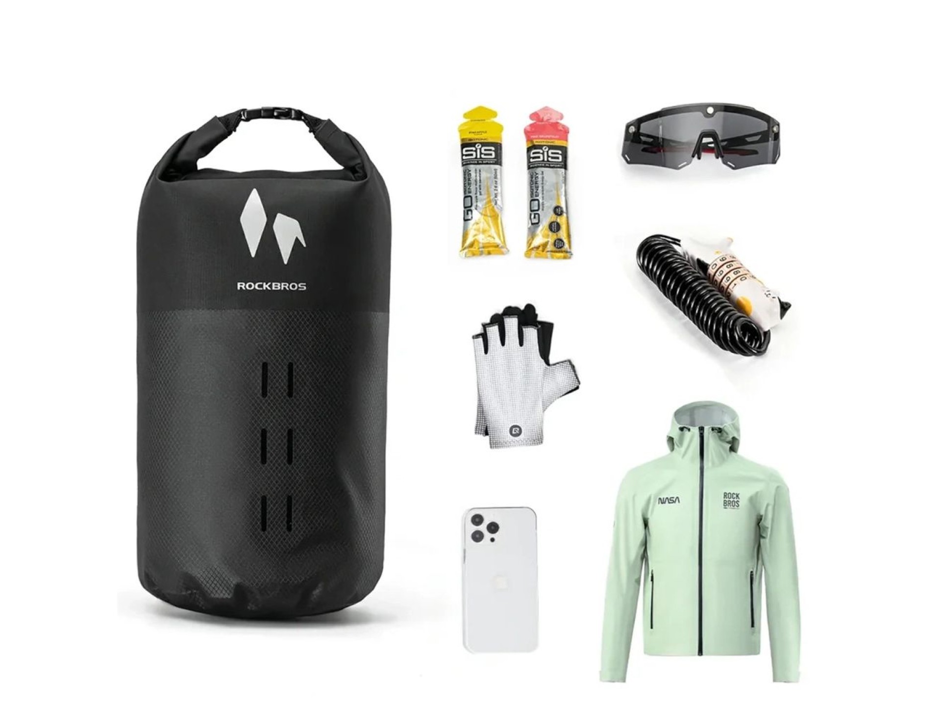 Rockbros AS-156 7l Fork Bag Waterproof Pannier - Black