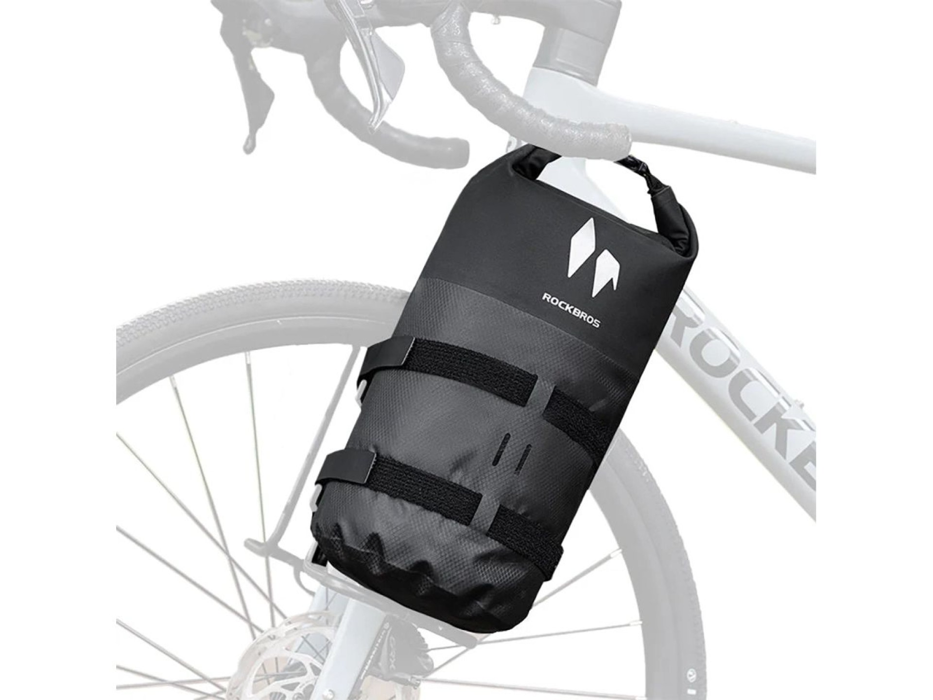 Bolsa de garfo impermeável Rockbros AS-156 de 7 litros - Preta