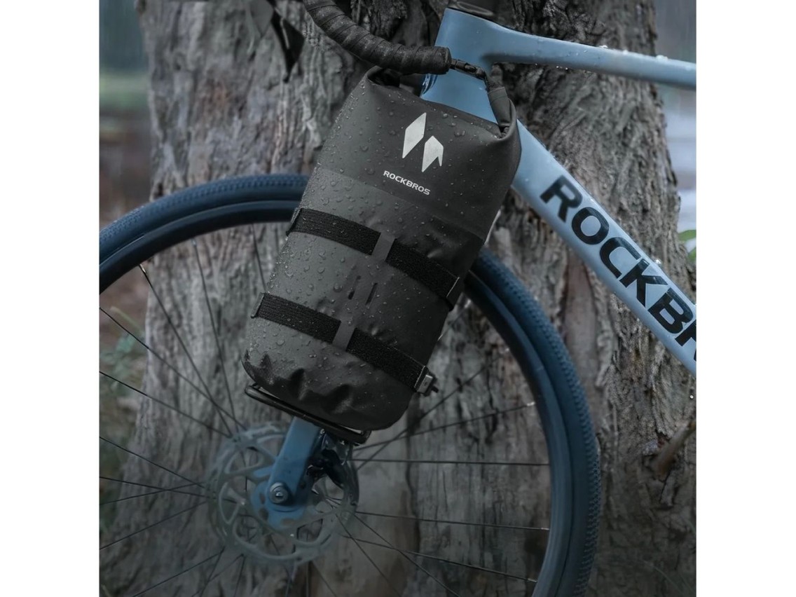 Rockbros AS-156 7l Fork Bag Waterproof Pannier - Black