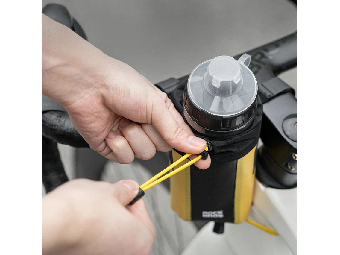 Rockbros AS-162 Waterproof Handlebar Bottle Bag - Yellow