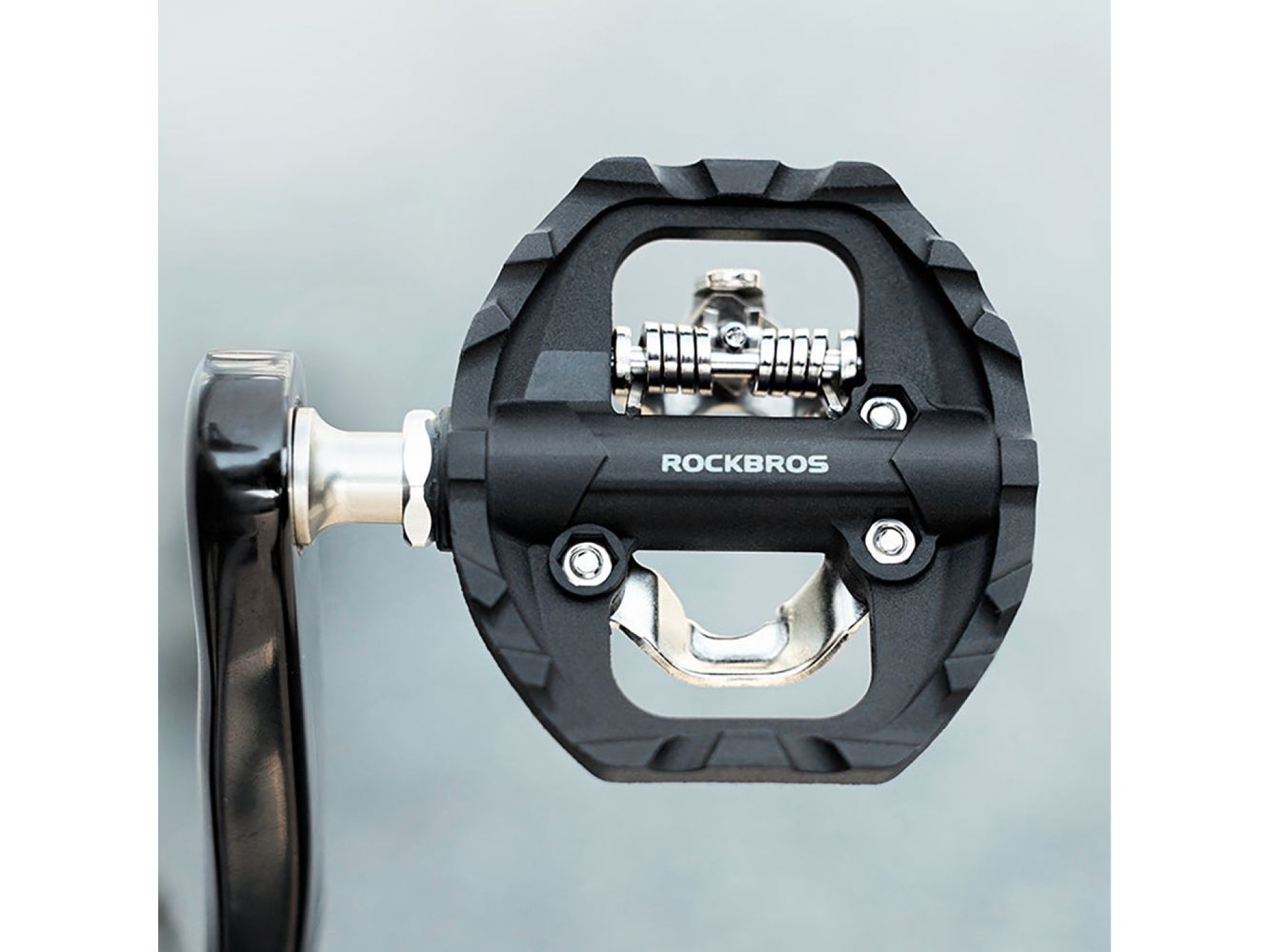 Rockbros M108 Nylon Half-Lock Double-Sided Bicycle Pedals - Black