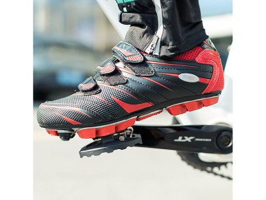 Pedais de bicicleta Rockbros M108 de nylon com trava dupla - Preto Pedais de bicicleta Rockbros M108 de nylon com trava dupla - Preto