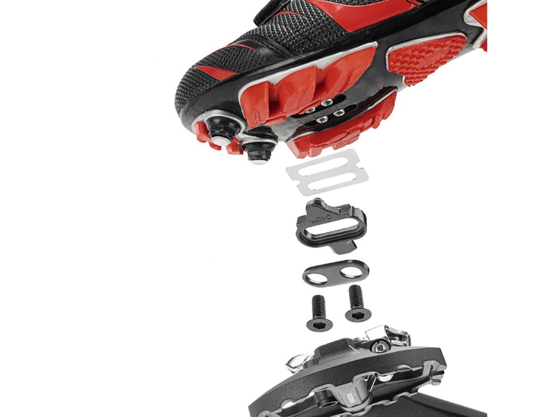 Rockbros M108 Nylon Half-Lock Double-Sided Bicycle Pedals - Black
