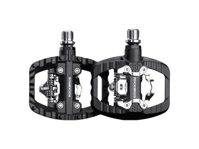 Rockbros PD303 Half-Lock Platform Bicycle Pedals - Black Rockbros PD303 Half-Lock Platform Bicycle Pedals - Black