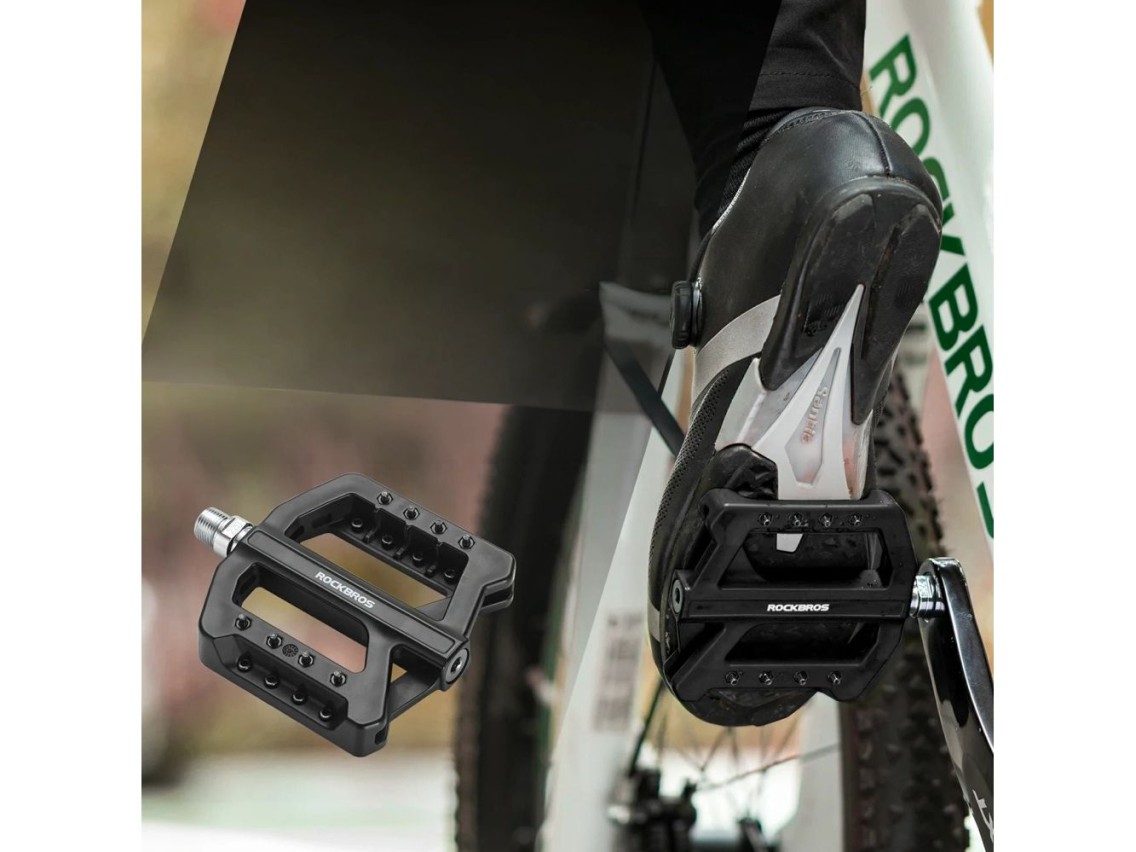Rockbros RK01 Nylon Bicycle Pedals - Black