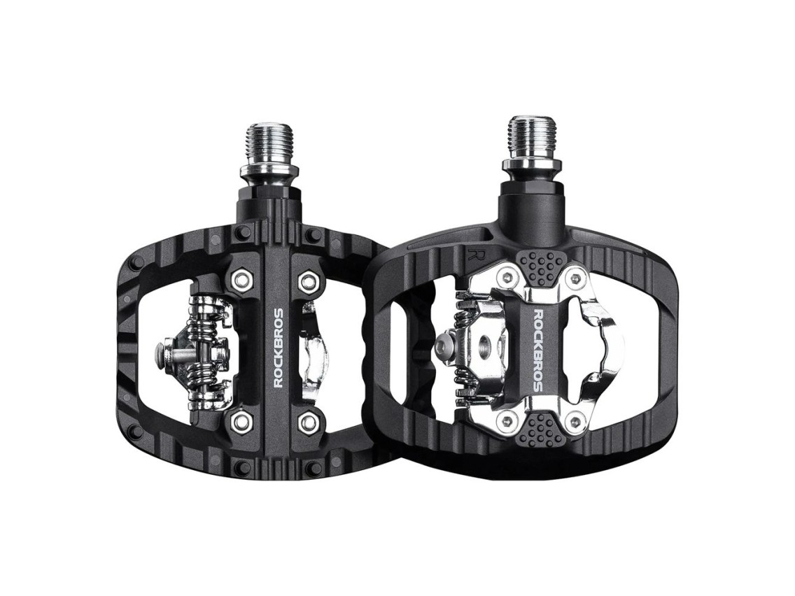 Rockbros PD303 Half-Lock Platform Bicycle Pedals - Black