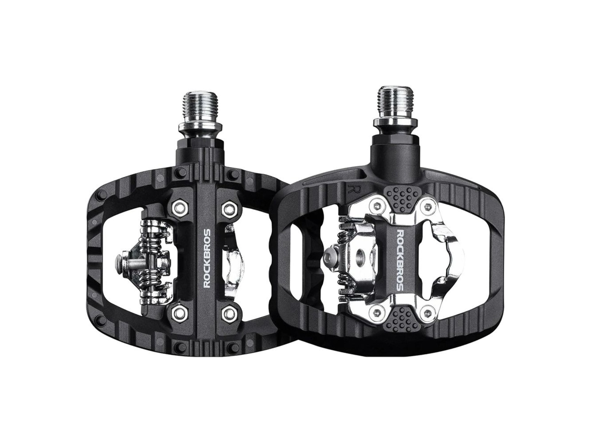 Rockbros PD303 Half-Lock Platform Bicycle Pedals - Black