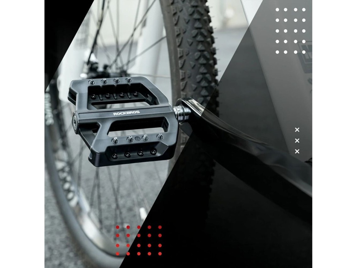Rockbros RK01 Nylon Bicycle Pedals - Black