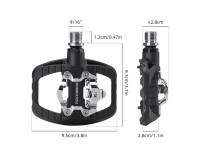 Rockbros PD303 Half-Lock Platform Bicycle Pedals - Black Rockbros PD303 Half-Lock Platform Bicycle Pedals - Black
