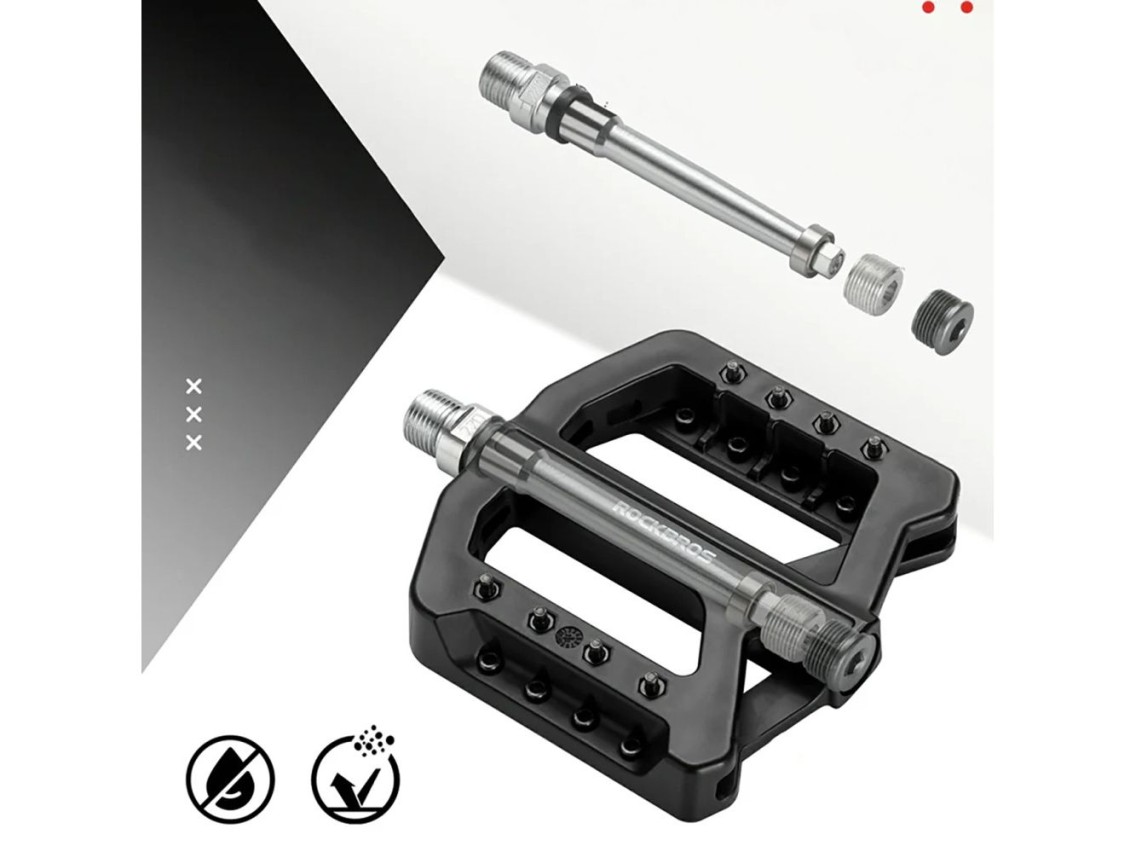 Rockbros RK01 Nylon Bicycle Pedals - Black