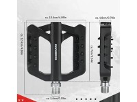 Rockbros RK01 Nylon Bicycle Pedals - Black Rockbros RK01 Nylon Bicycle Pedals - Black