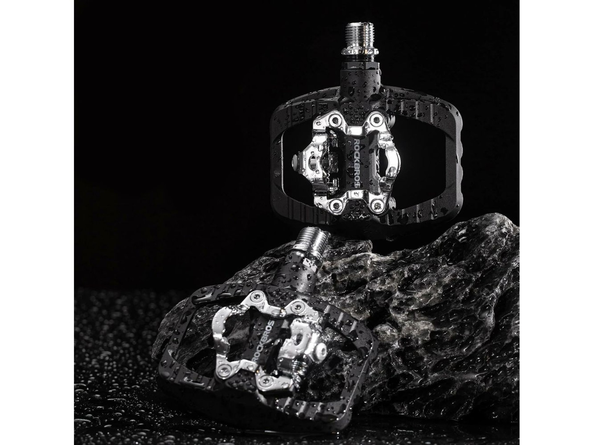 Rockbros PD303 Half-Lock Platform Bicycle Pedals - Black