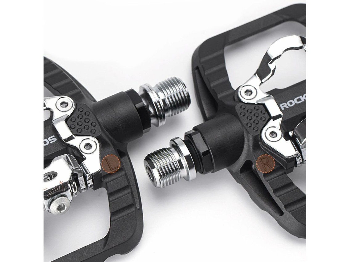 Rockbros PD303 Half-Lock Platform Bicycle Pedals - Black