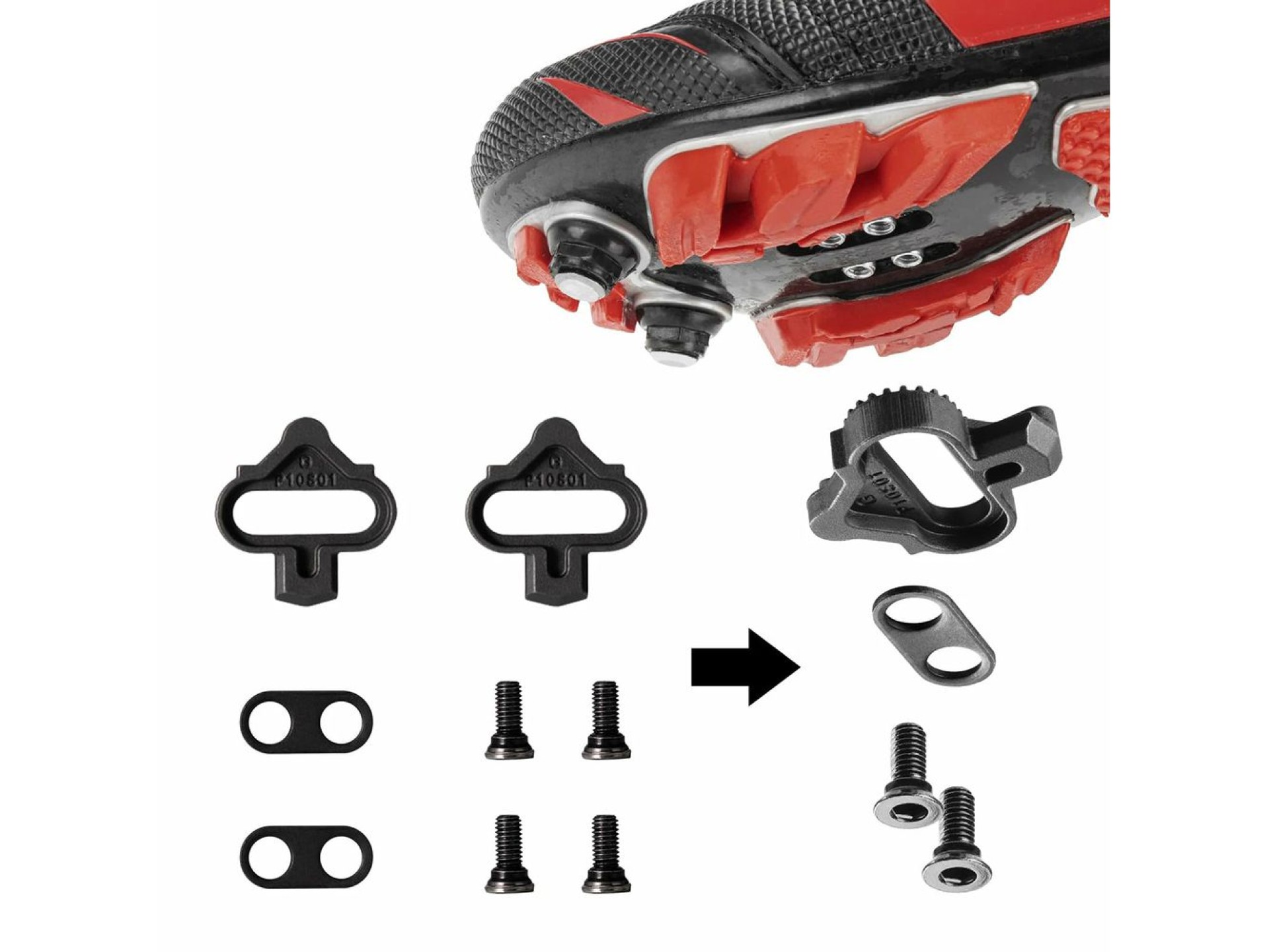 Rockbros PD303 Half-Lock Platform Bicycle Pedals - Black