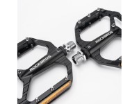 Rockbros C700 Reflective Aluminum Platform Bicycle Pedals - Black Rockbros C700 Reflective Aluminum Platform Bicycle Pedals - Black