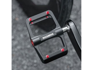 Pedales de plataforma para bicicleta Rockbros BP2603 con eje de titanio y rodamientos de aleación de Pedales de plataforma para bicicleta Rockbros BP2603 con eje de titanio y rodamientos de aleación de
