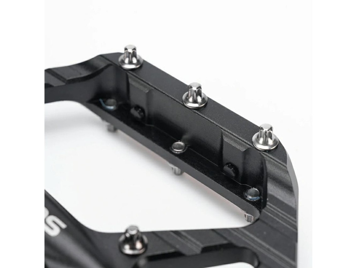 Rockbros C700 Reflective Aluminum Platform Bicycle Pedals - Black