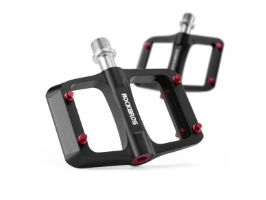 Pedales de plataforma para bicicleta Rockbros BP2603 con eje de titanio y rodamientos de aleación de Pedales de plataforma para bicicleta Rockbros BP2603 con eje de titanio y rodamientos de aleación de