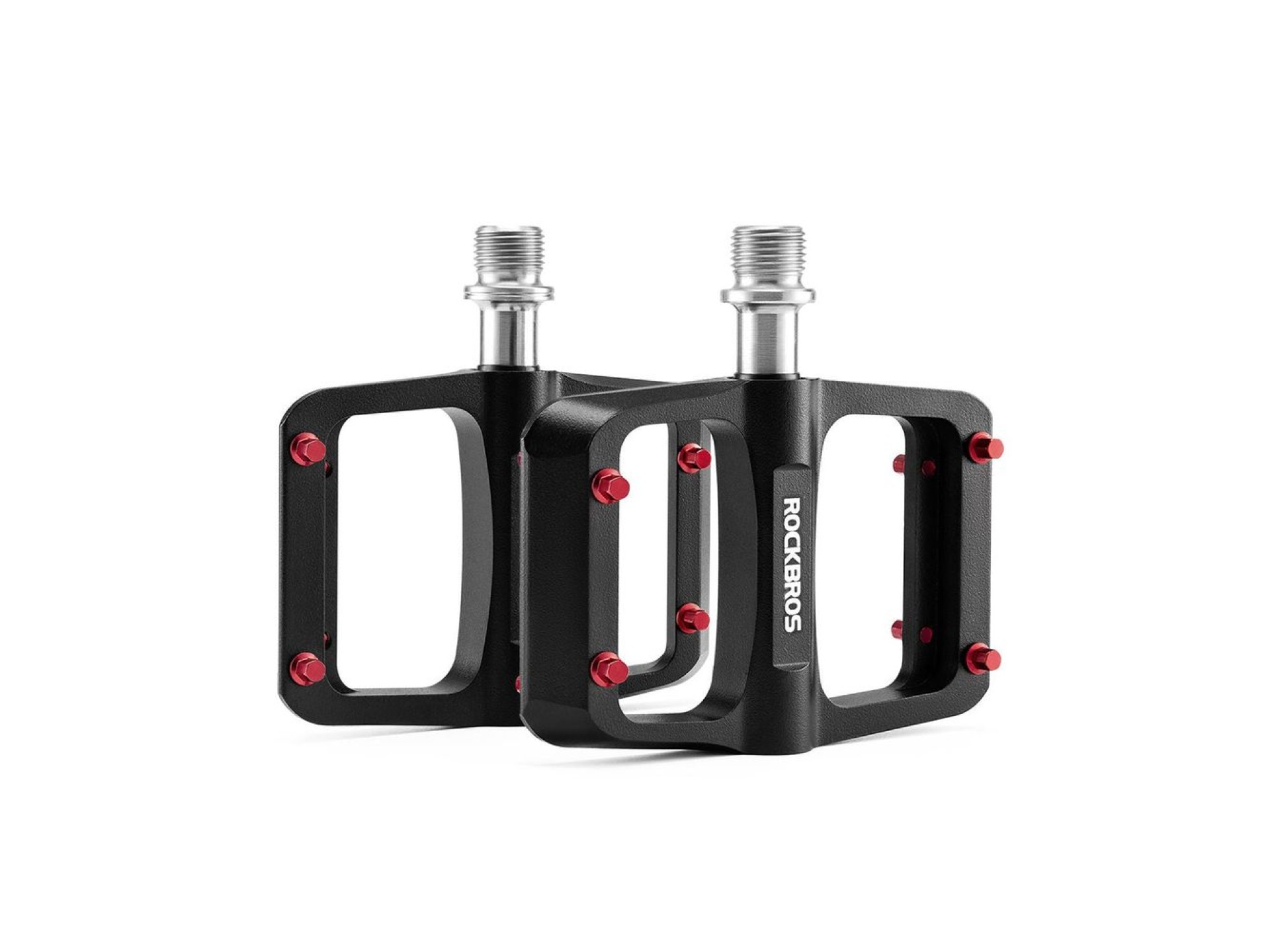 Pedais de plataforma Rockbros BP2603 para bicicleta com eixo de titânio e rolamentos de liga de magn