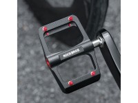 Pedais de plataforma Rockbros BP2603 para bicicleta com eixo de tit�nio e rolamentos de liga de magn