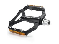 Rockbros C700 Reflective Aluminum Platform Bicycle Pedals - Black Rockbros C700 Reflective Aluminum Platform Bicycle Pedals - Black