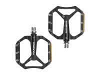 Rockbros C700 Reflective Aluminum Platform Bicycle Pedals - Black Rockbros C700 Reflective Aluminum Platform Bicycle Pedals - Black