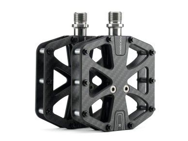 Rockbros C525 Carbon Fiber Platform Bike Pedals - Black Rockbros C525 Carbon Fiber Platform Bike Pedals - Black