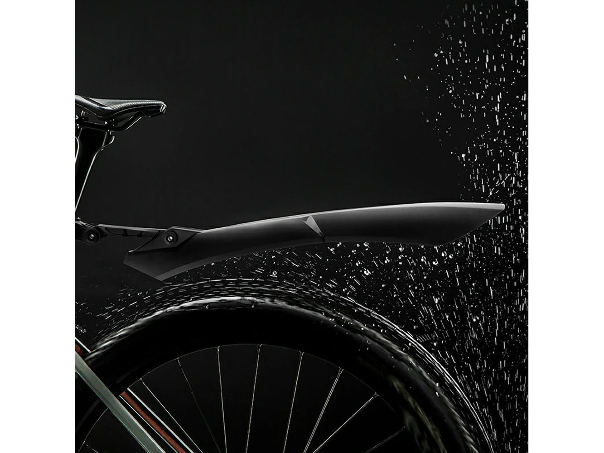 Rockbros FK-870 bicycle fenders with quick-release system, adjustable - black