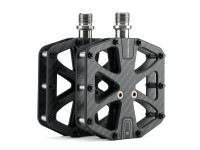 Pedais de plataforma Rockbros C525 em fibra de carbono para bicicleta - Preto Pedais de plataforma Rockbros C525 em fibra de carbono para bicicleta - Preto