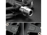 Pedais de plataforma Rockbros C525 em fibra de carbono para bicicleta - Preto Pedais de plataforma Rockbros C525 em fibra de carbono para bicicleta - Preto