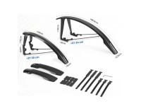 Rockbros FK-892 Off-Road Adjustable Bicycle Fenders - Black Rockbros FK-892 Off-Road Adjustable Bicycle Fenders - Black
