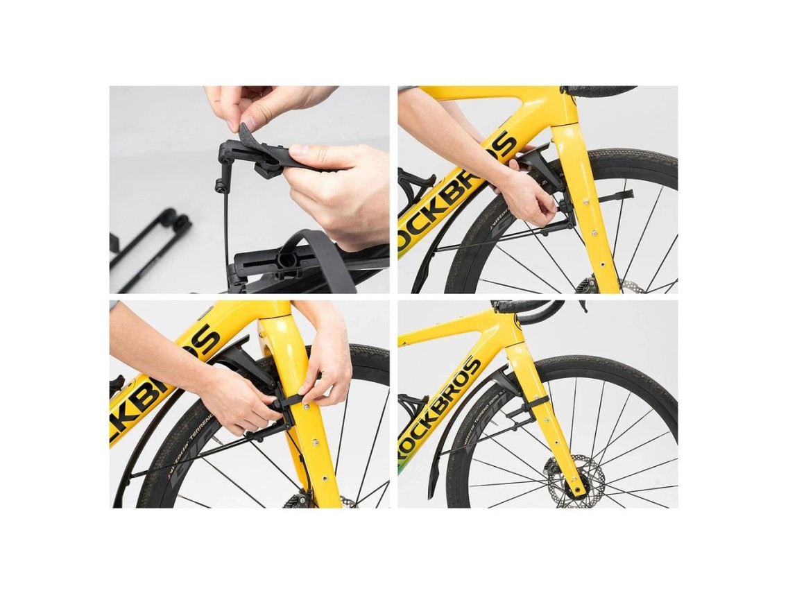 Rockbros FK-892 Off-Road Adjustable Bicycle Fenders - Black