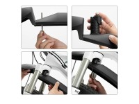 Rockbros FK-870 bicycle fenders with quick-release system, adjustable - black Rockbros FK-870 bicycle fenders with quick-release system, adjustable - black