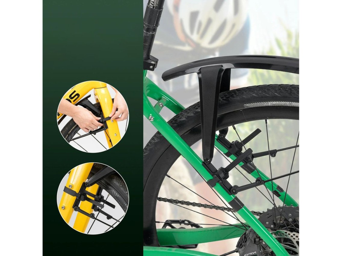 Rockbros FK-892 Off-Road Adjustable Bicycle Fenders - Black