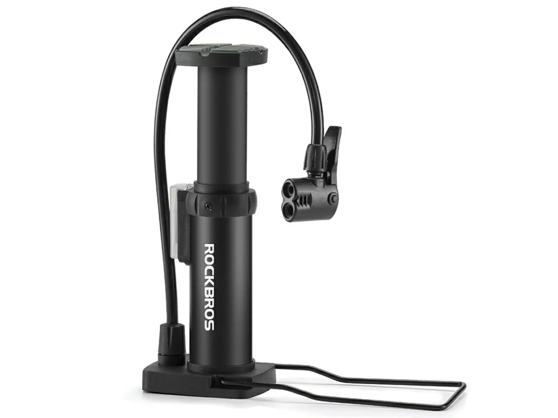 Rockbros 4522L Ultralight Foot Bicycle Pump - Black