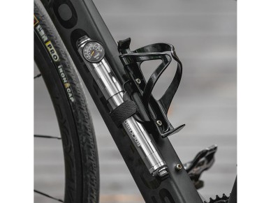Rockbros HQ-67A-L03 Bicycle Pump with Pressure Gauge - Silver Rockbros HQ-67A-L03 Bicycle Pump with Pressure Gauge - Silver