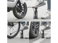 Rockbros 4522L Ultralight Foot Bicycle Pump - Black Rockbros 4522L Ultralight Foot Bicycle Pump - Black